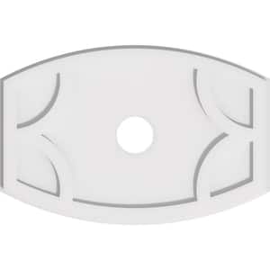 22 in. x 14.62 in. x 1 in. Kailey Architectural Grade PVC Contemporary Ceiling Medallion
