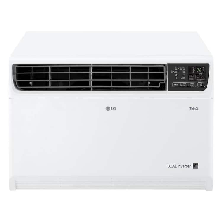 LG 23,500 BTU 230/208V Window Air Conditioner Cools 1450 Sq. Ft. with Dual Inverter, Wi-Fi Enabled and Remote in White