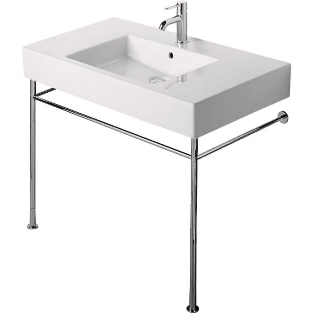Duravit Vero Metal Pedestal Sink Base, Grey -  0030711000