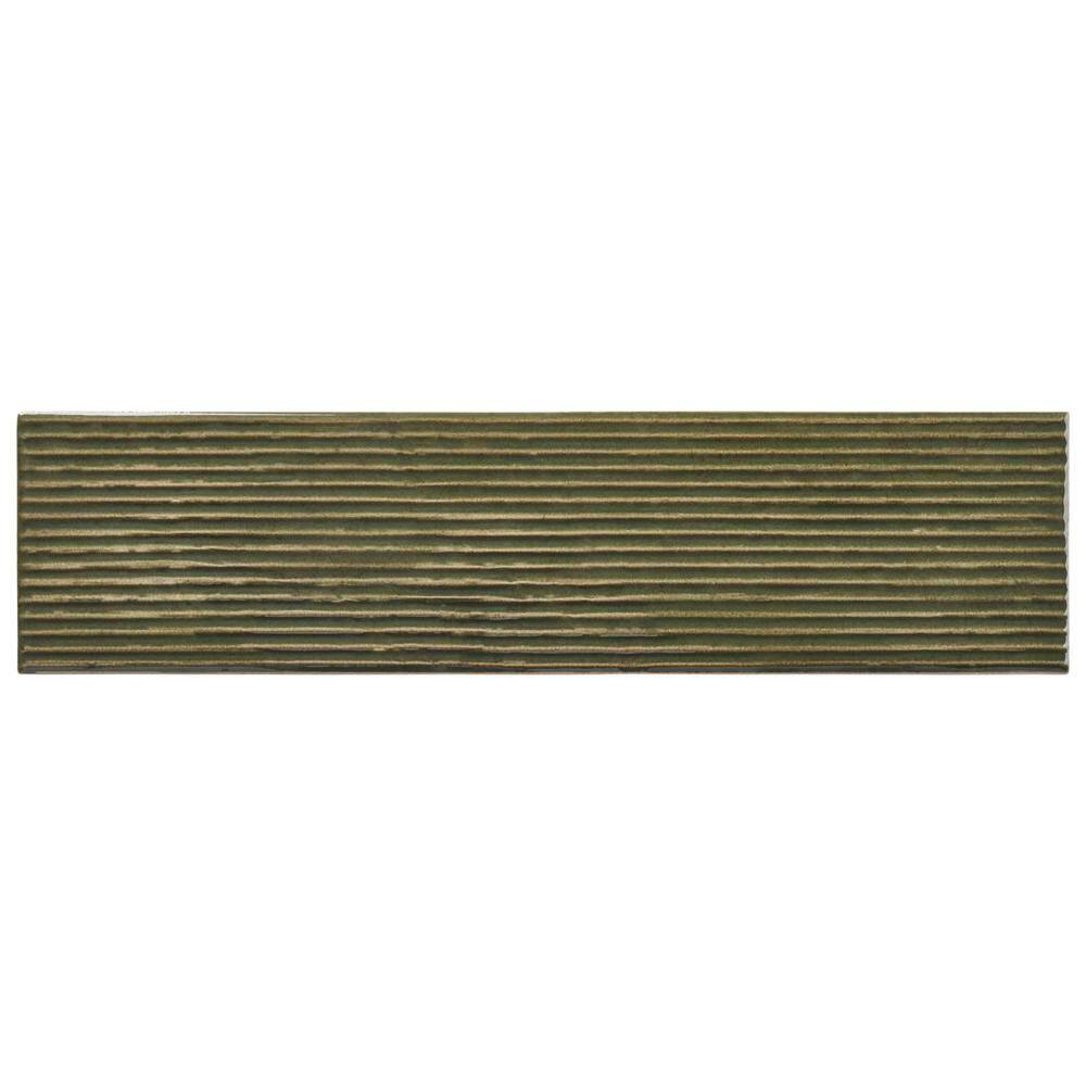 Forma Fern 3 in. x 12 in. Porcelain Glossy Textured Subway Wall Tile (4.84 sq. ft. /Case) price history on PriceWatchPro