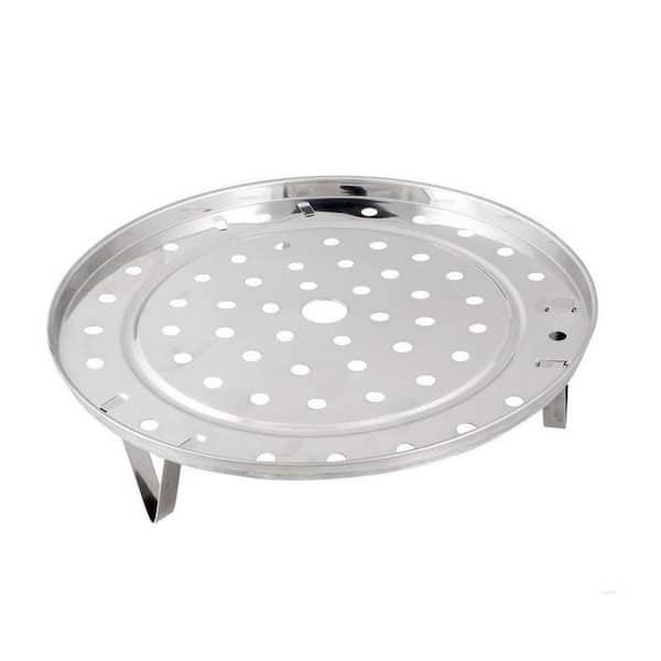 Stainless Steel Steaming Rack Stand Even Heat Cooking Nonstick Easy Clean Three Leg Design for Pressure Cooker Set