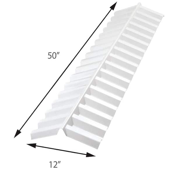 4 ft. Polycarbonate Roof Panel Ridge Cap in White Opal