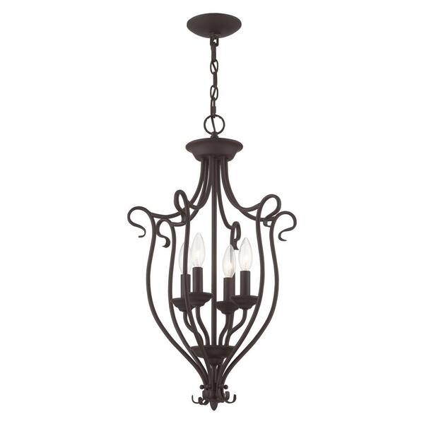 AVIANCE LIGHTING Garrett 4 Light Bronze Mini Chandelier HD44081