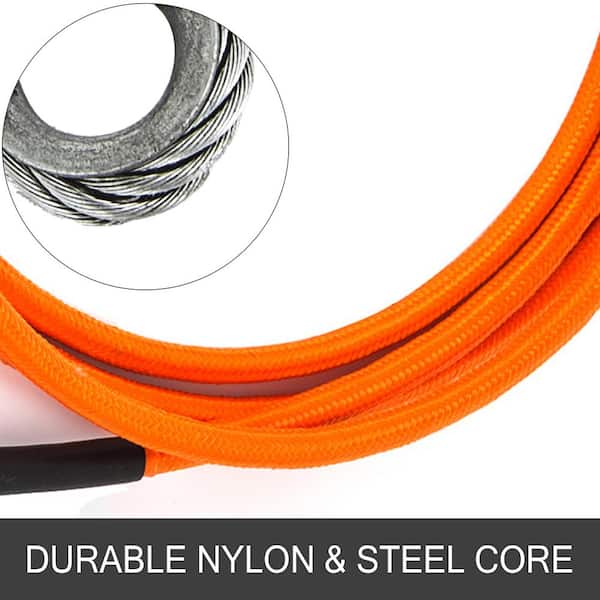 5/8" x 12' Steel Core Lanyard Kit Swivel Snap Nylon Safety Triplelock Carabiner 