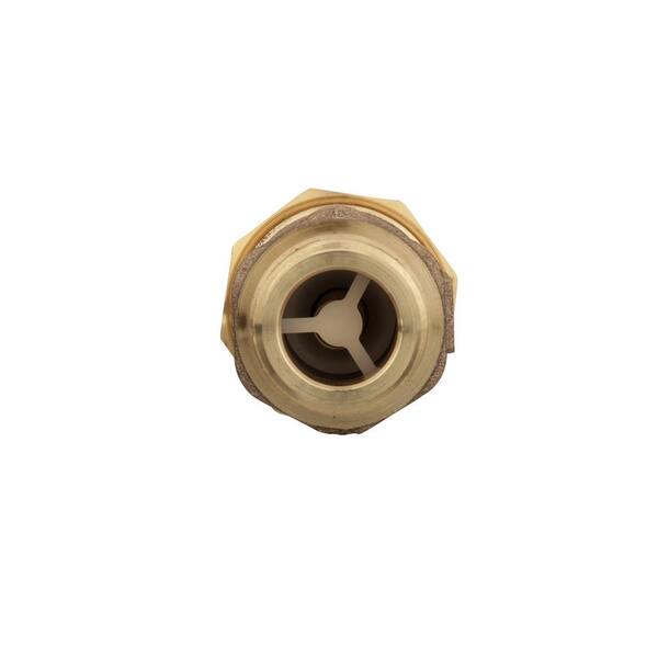 1 in. Union FMTC Inlet x 1 in. MMTC Outlet Lead-Free Bronze Dual Check Valve 1 in. Union FMTC Inlet x 1 in. MMTC Outlet Lead-Free Bronze Dual Check Valve