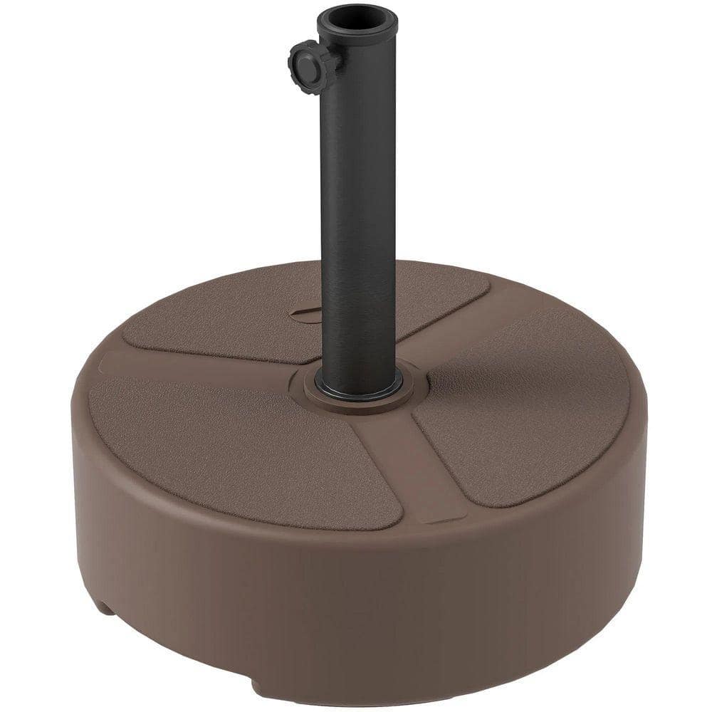 "Heavy Duty Round Patio Umbrella Base-Holds 44lbs, Fits 1.5""/1.9"" Poles, for Patio, Pool & Garden in Brown" price history on PriceWatchPro