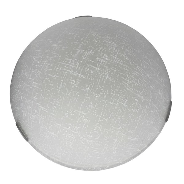 Cambridge 2-Light Satin Steel Flushmount