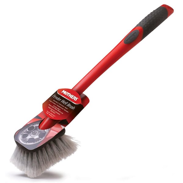 MOTHERS Car Fender Well Brush with Scratch-Free Bristles