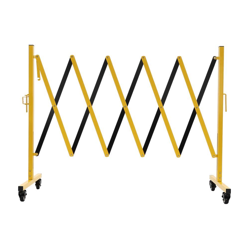 YIYIBYUS 98.4 in. W x 40.4 in. H Foldable Metal Safety Barrier Fence ...