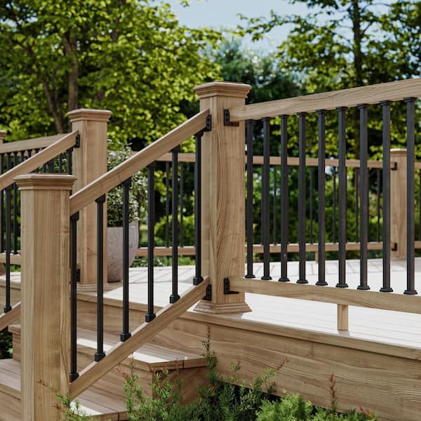 Black Estate Designer Horizontal Plastic Baluster Connector (20-Pack)