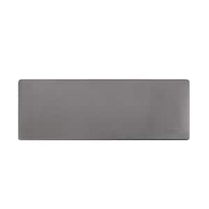 Woven Effect Dark Grey 18 in. x 47 in. and 18 in. x 32 in. Polyester Set of Kitchen  Mat L47019933SET2 - The Home Depot