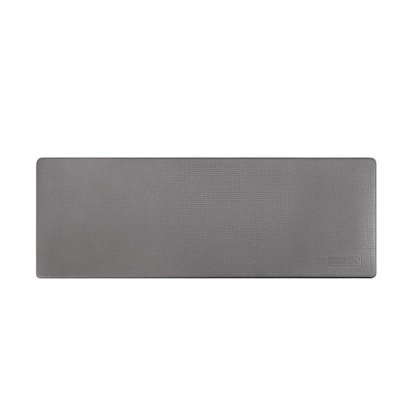 Nautica Dark Gray 17.5 in. x 48 in. PVC Embossed Anti-Fatigue Mat