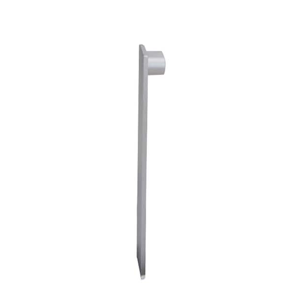 EMAC Left Cover for Novorodapie Rehabit Matt Silver 3-1/8 in. Complement Aluminum Baseboard