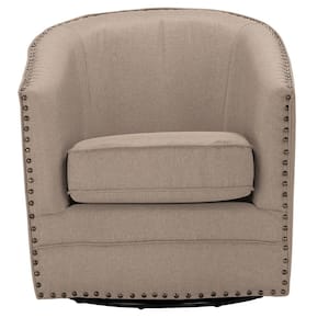 Porter Contemporary Beige Fabric Upholstered Accent Chair