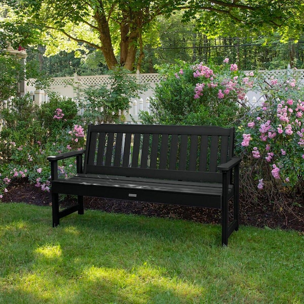 ひろさま専用 タカショー ティエラチェアー GSTY-53CBK ブラック Highwood Lehigh 5 ft. 2-Person Black Recycled Plastic Outdoor