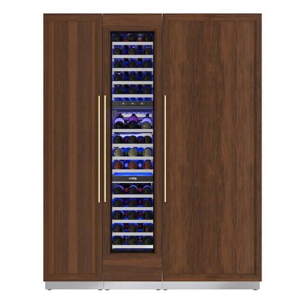 Reserve Panel Ready 30 in. 16.6 cu. ft. Column Refrigerator with 18 in. 68-Bottle Wine Cooler and 8.6 cu. ft. Freezer