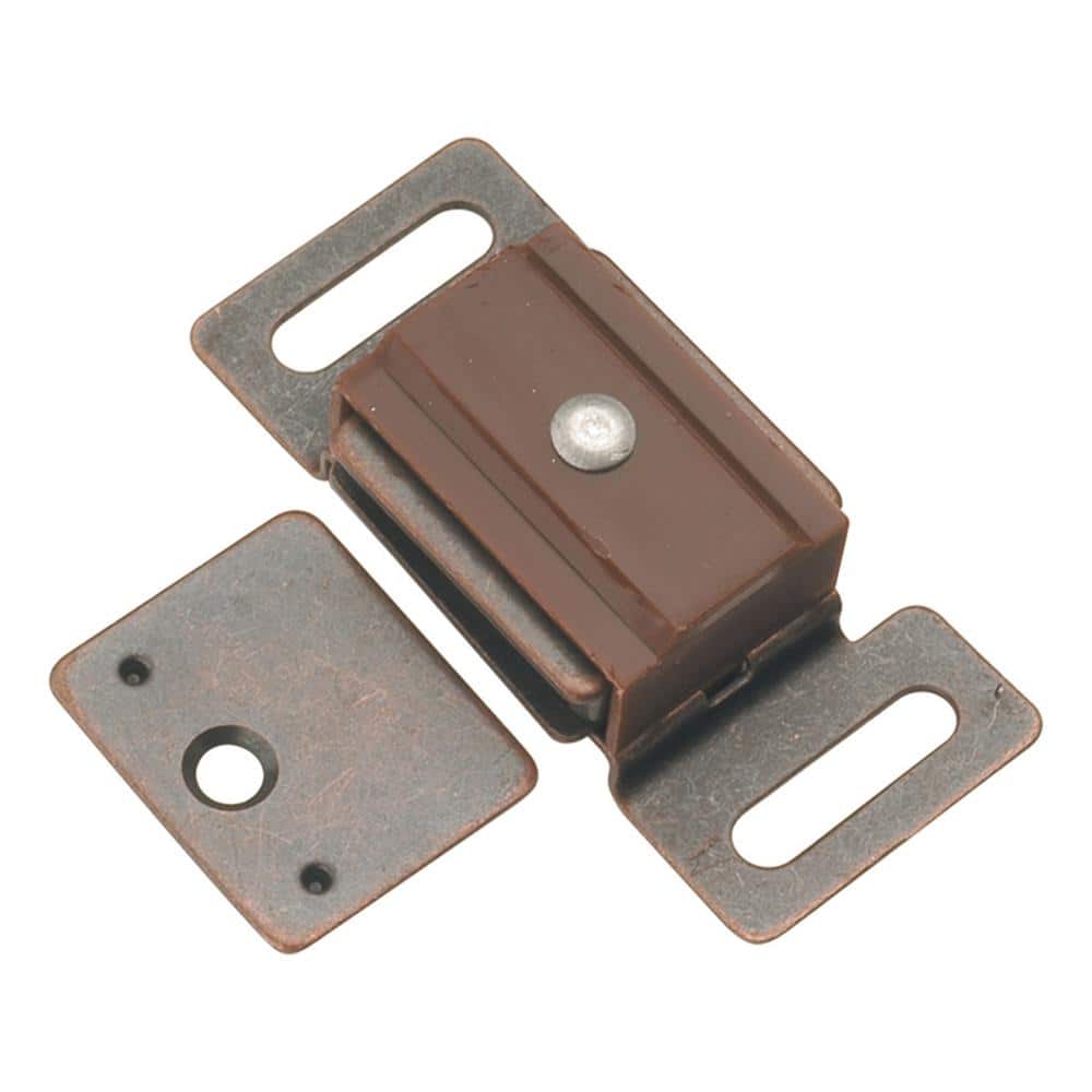 HICKORY HARDWARE Catches 2 in. (51 mm) Statuary Bronze Magnetic Catch ...