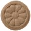2 3/4"W X 2 3/4"H X 1/4"P Springtime Square Rosette, Rubberwood