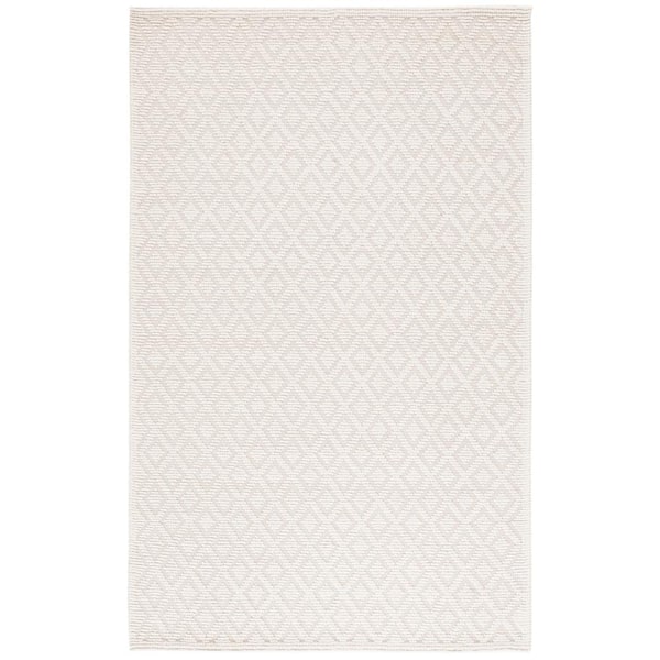 SAFAVIEH Martha Stewart Ivory 5 ft. x 8 ft. Diamond High-Low Area Rug