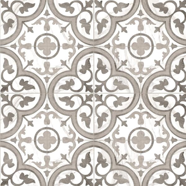 Merola Tile Ella Hill Amberes Grey-Bone 13 in. x 13 in