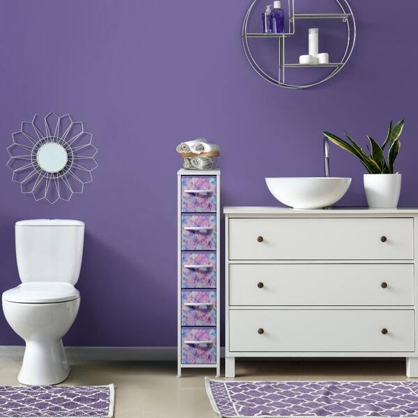 wood purple dresser Custom Purple Dresser, Bird Design, Custom Order