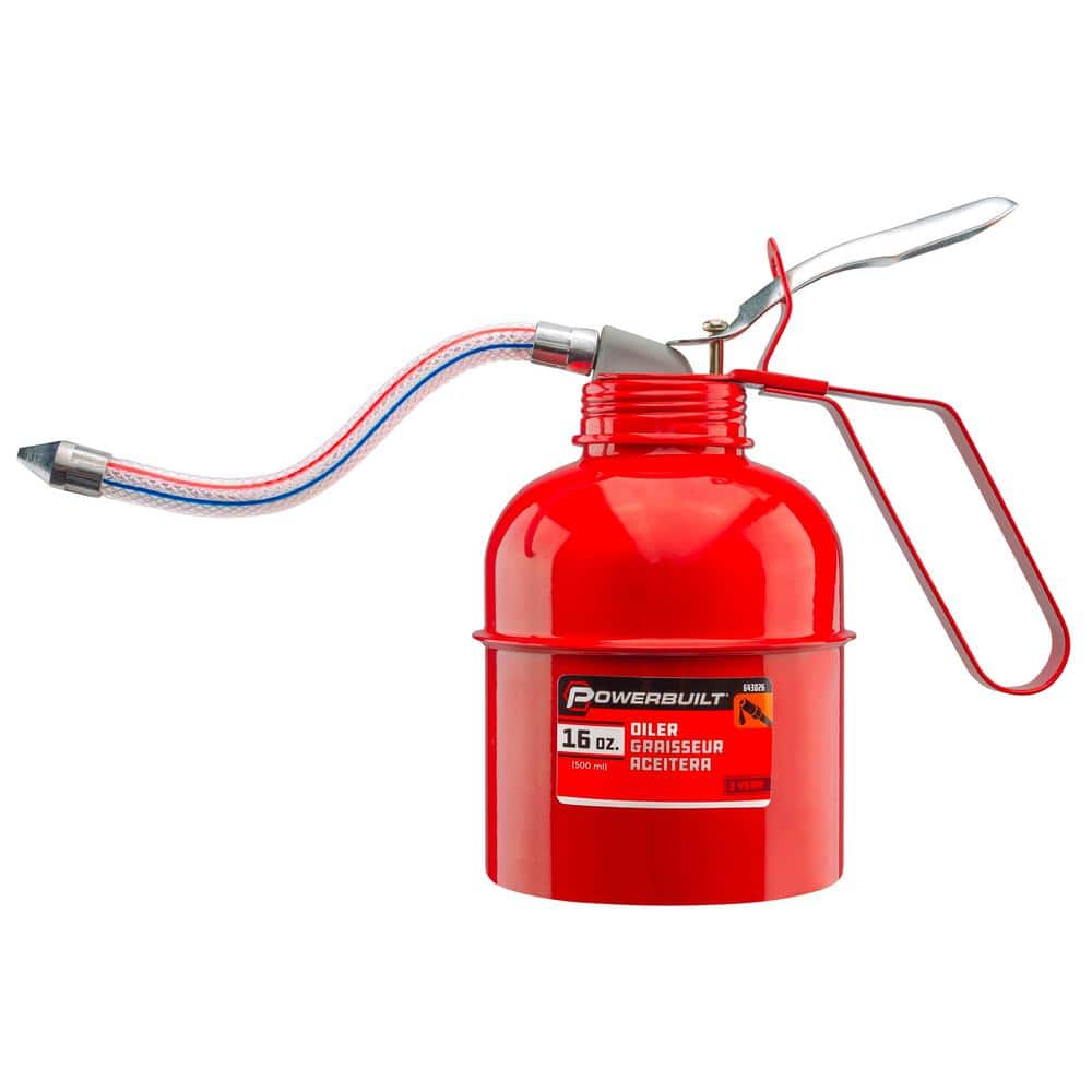 16 oz. Oil Can with Flexible Braided Hose