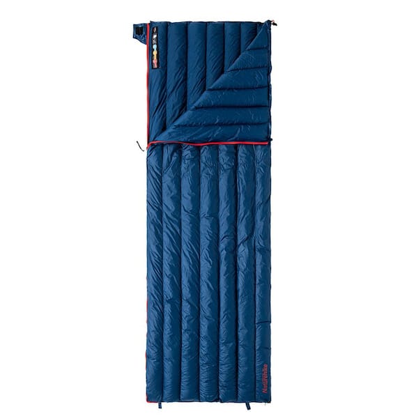 Cesicia 74.8 in. Envelope Down Camping Sleeping Bag in Blue