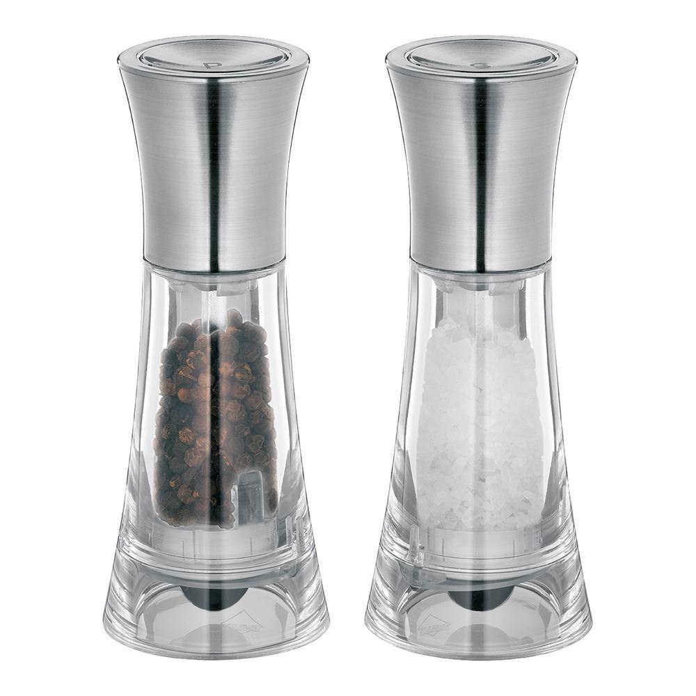  New York Salt & Pepper Mill Set, Acrylic 5 in.