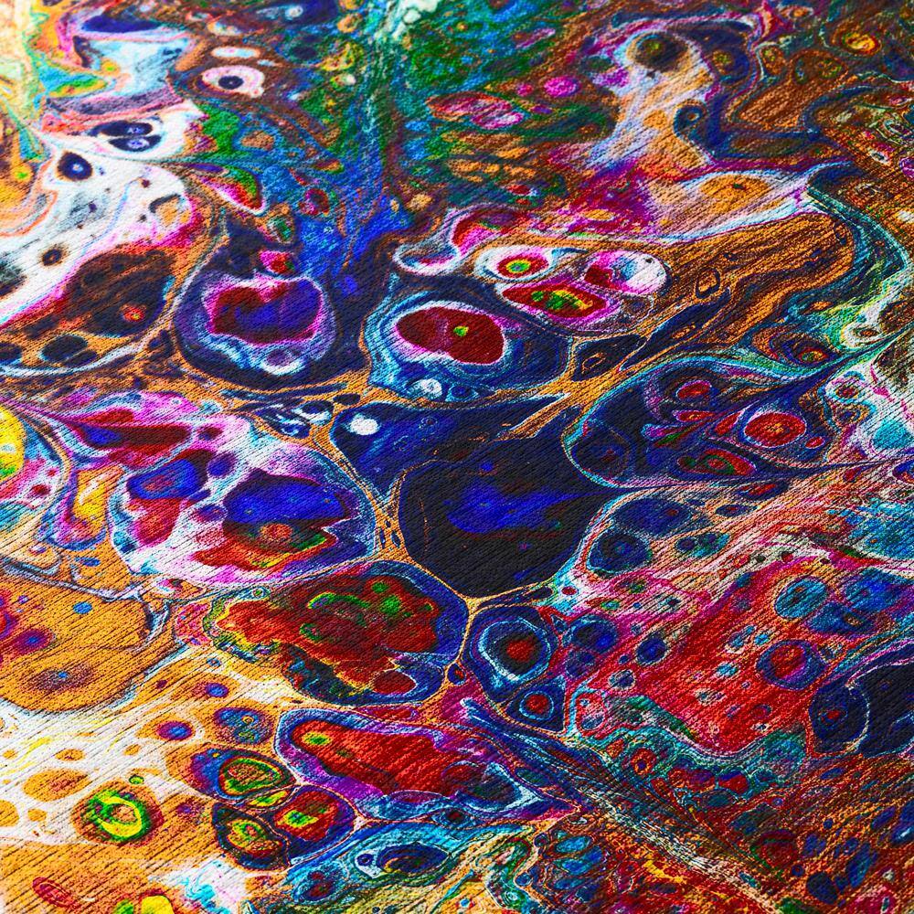 Kaleidoscope Multicolor Abstract Chenille 3' x 5' Area Rug