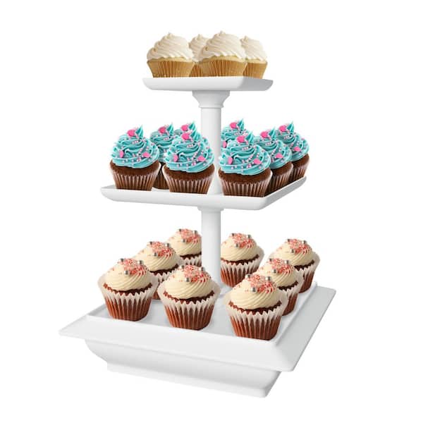 Chef Buddy 3-Tier Cupcake Dessert Stand Tray