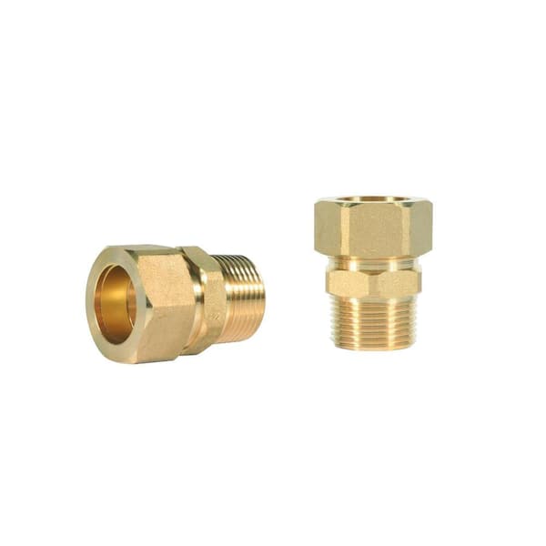 Everbilt 3/4 in. Compression x 3/4 in. MIP Brass Adapter Fitting