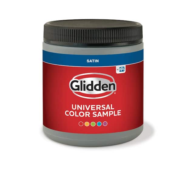 Glidden Premium 8 oz. Pure White Base 1 Satin Interior Paint Sample