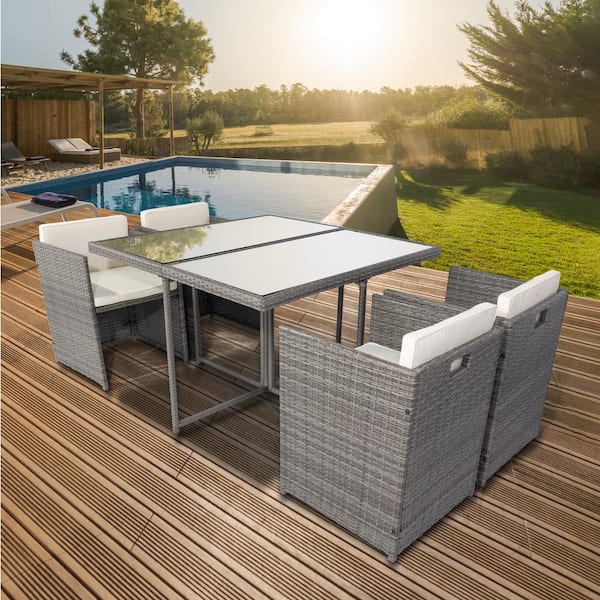Home depot wicker dining set top