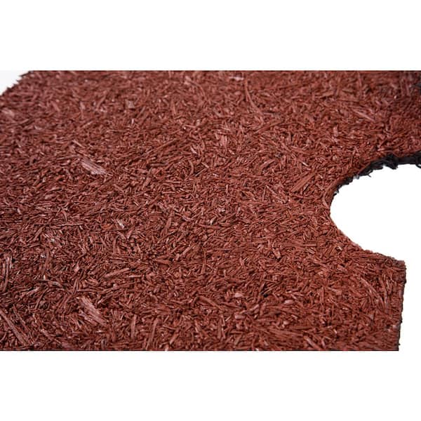 Trademark Innovations 30 in. x 1/2 in. Reversible Composite Mulch Ring Tree Protector Mat Trademark Innovations 30 in. x 1/2 in. Reversible Composite Mulch Ring Tree Protector Mat