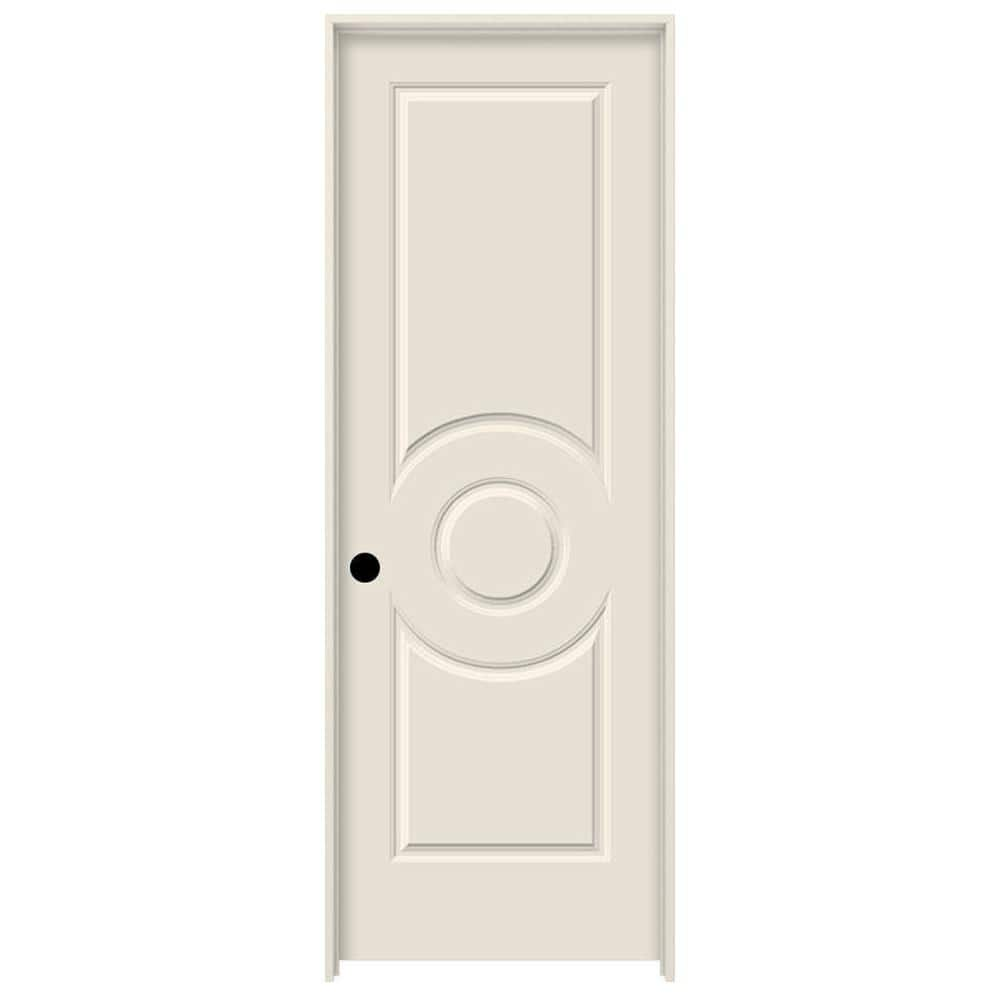 JELD-WEN 28 in. x 80 in. Primed Right-Hand C3140 3-Panel Premium ...