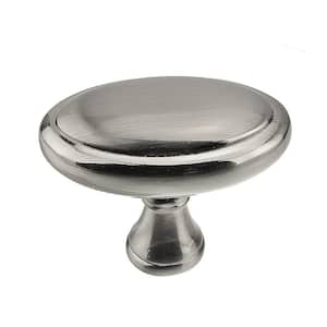 Candiac Collection 1-9/16 in. (40 mm) x 15/16 in. (24 mm) Brushed Nickel Traditional Cabinet Knob
