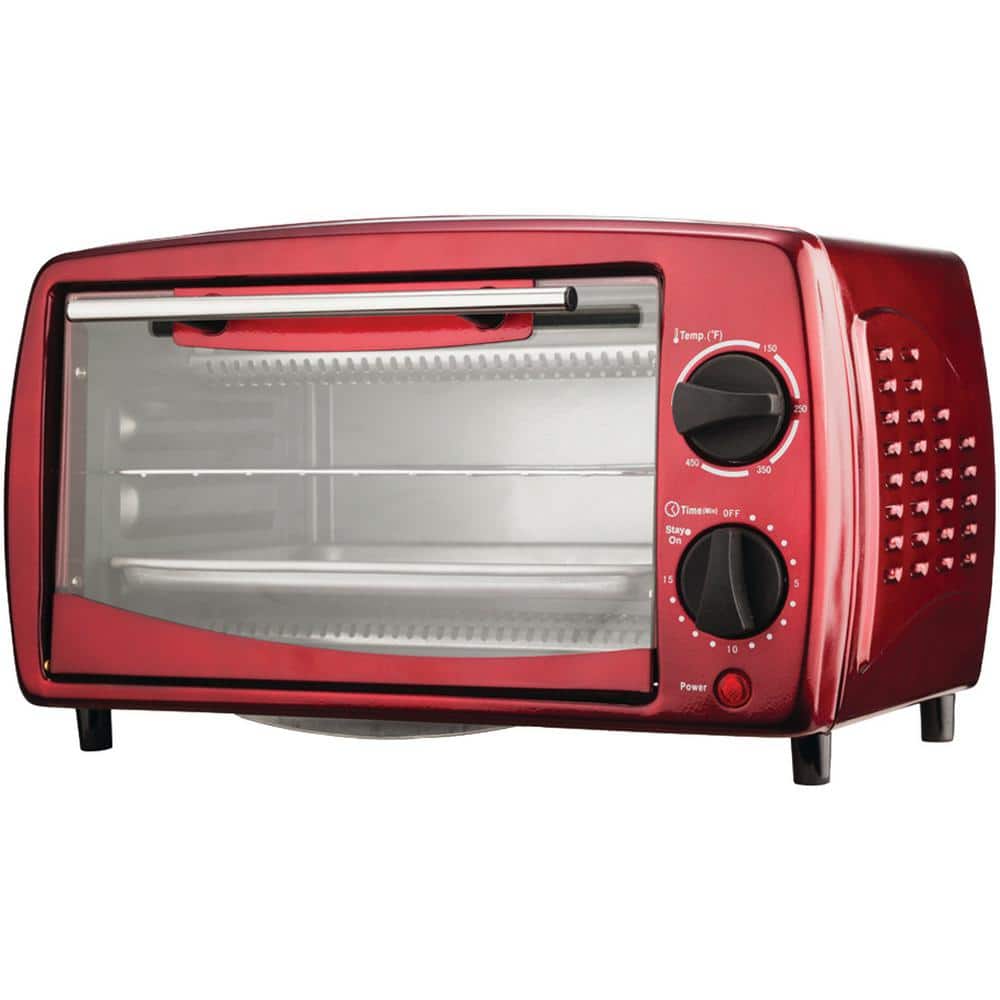 Brentwood 4Slice Red Toaster Oven TS345R The Home Depot