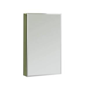 SV1636 16 in. x 36 in. Recessed or Surface Mount Medicine Cabinet in Single View Beveled Mirror