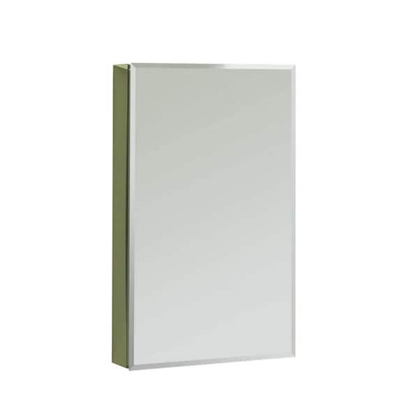 MAAX SV1230 12 in. x 30 in. Recessed or Surface Mount Medicine Cabinet in Single View Beveled Mirror