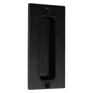 DELANEY HARDWARE Black Barn Door Hardware Flush Finger Pull BD0164