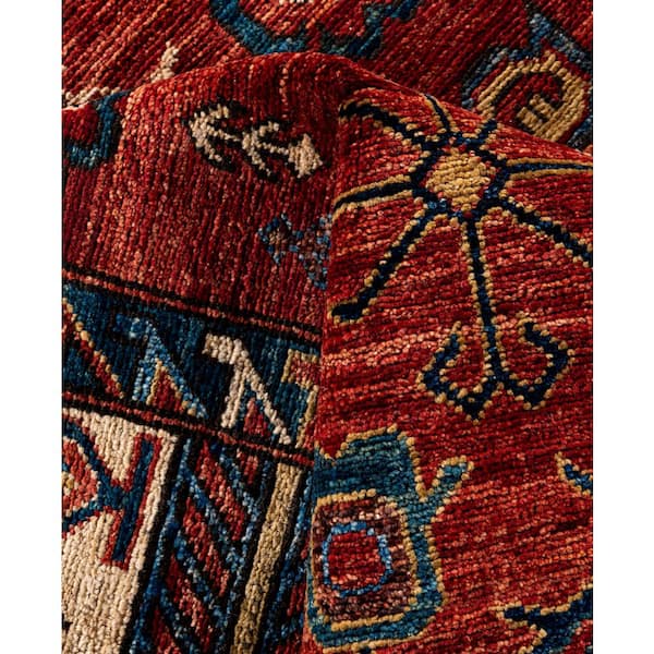 Serapi Red 9 ft. x 12 ft. Tribal Wool Indoor Area Rug