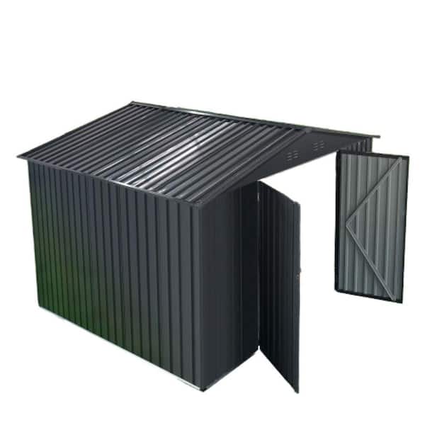 10 ft. W x 10 ft. D Metal Outdoor Storage Shed with Lockable Door and Shutter Vents (100 sq. ft. )