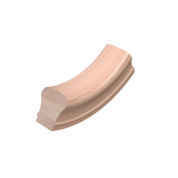 Stair Parts 7012 Unfinished Red Oak Up-Easing Handrail Fitting