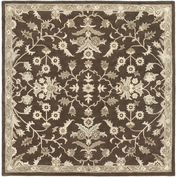 Artistic Weavers Zari Chocolate 6 ft. x 6 ft. Square Indoor Area Rug