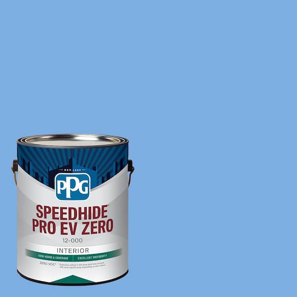 Speedhide Pro EV Zero 1 gal. PPG1243-4 Victoria Blue Eggshell Interior Paint