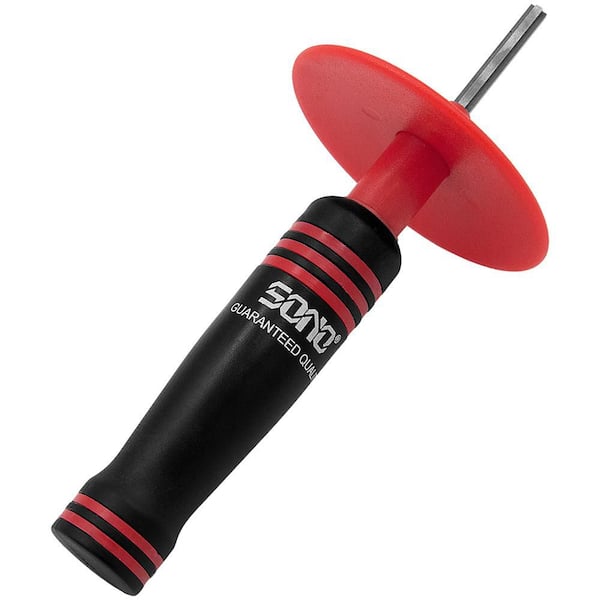 ZENPORT Tungsten Carbide Sharpener, Removeable Hand Guard in Red (Box of 3)