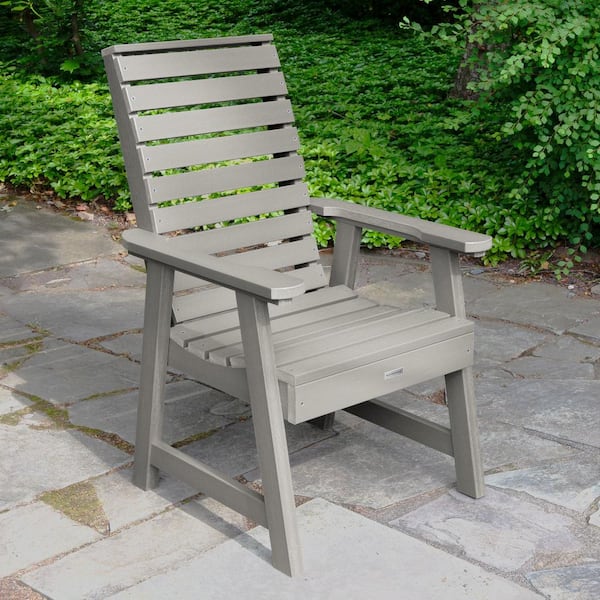 Highwood Weatherly Harbor Gray Plastic Dining Chair in Harbor Gray (Set of 1)