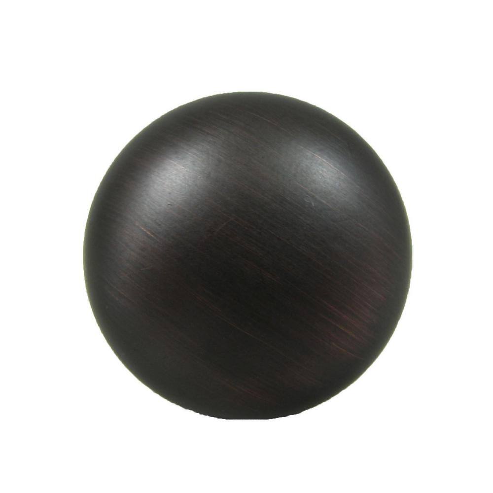 Oil Rubbed Bronze Round Cabinet Knob with Mounting Hardware