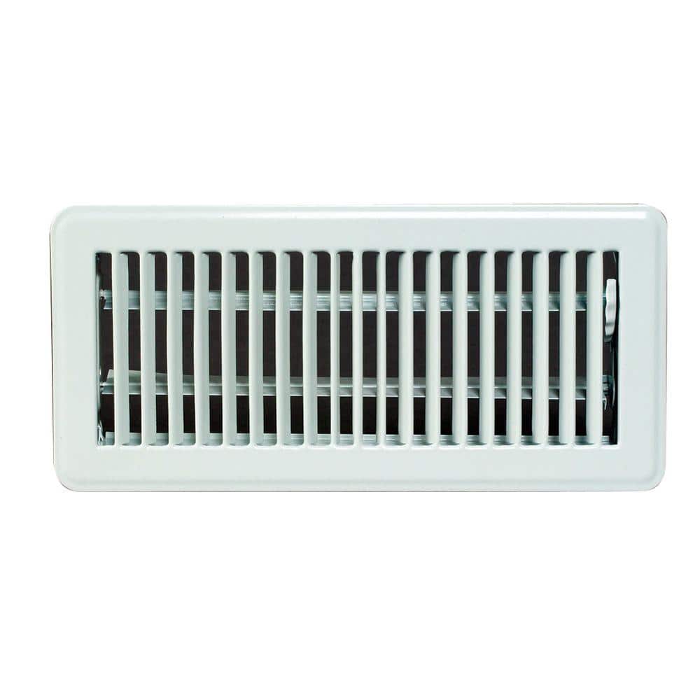 8 Inch Rounded Register Hart & Cooley 8 in. x 12 in. White Steel Register with Grille 704036 ...