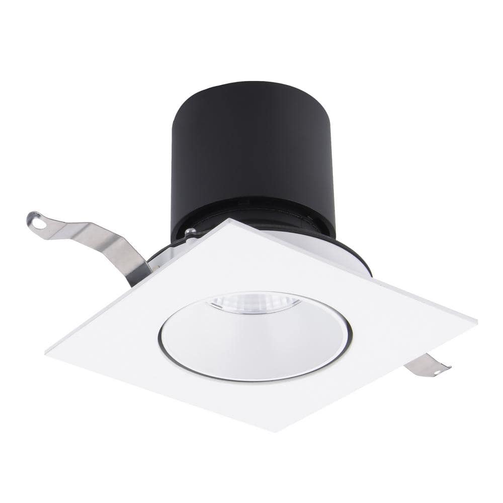 White Aluminum 3'' LED Adjustable Recessed Lighting Kit